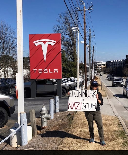 reminder: Nationwide protest tomorrow at Tesla