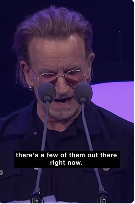 Bono launders what he knows nothing about